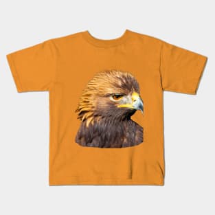 Ruffled Golden Eagle Kids T-Shirt